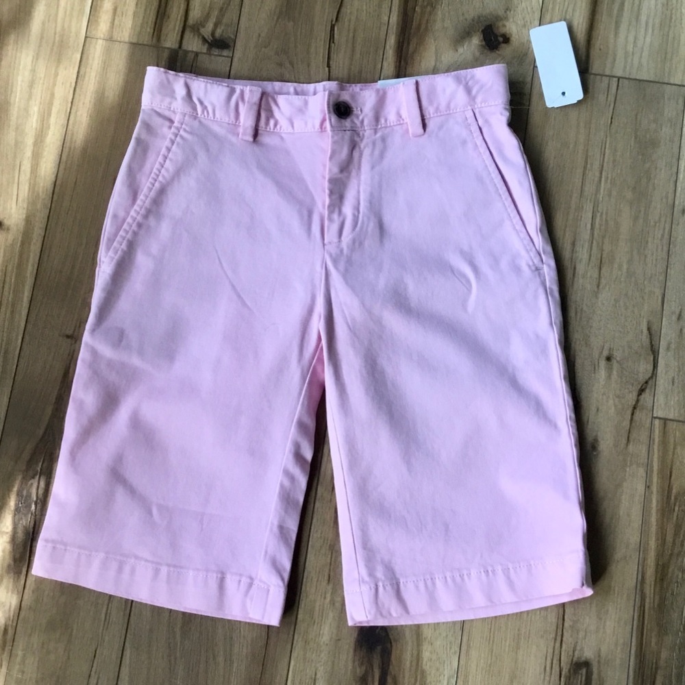 Brooks Brothers Boys’ Pink Flat Front Shorts, Sz 8